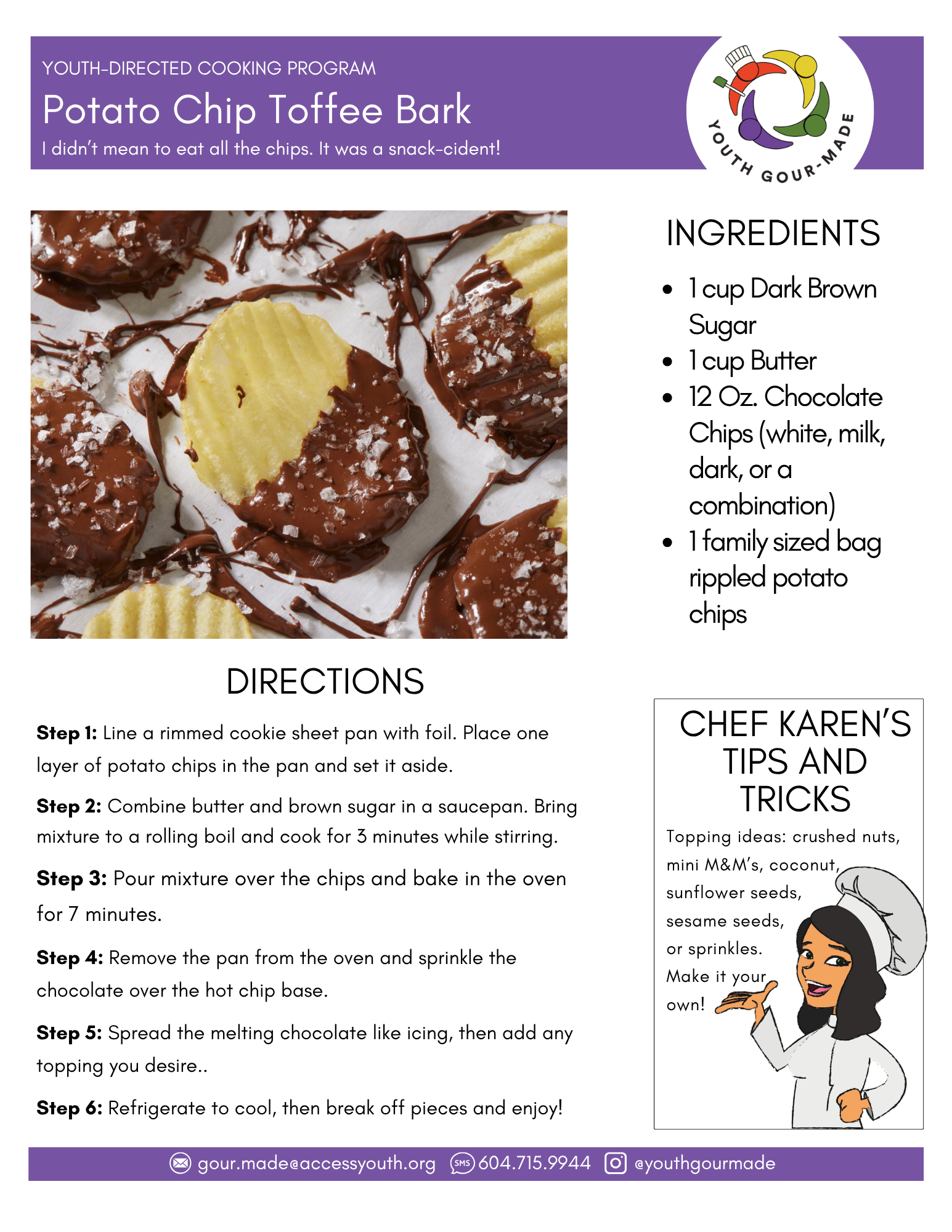Toffe Bark - Potato chip