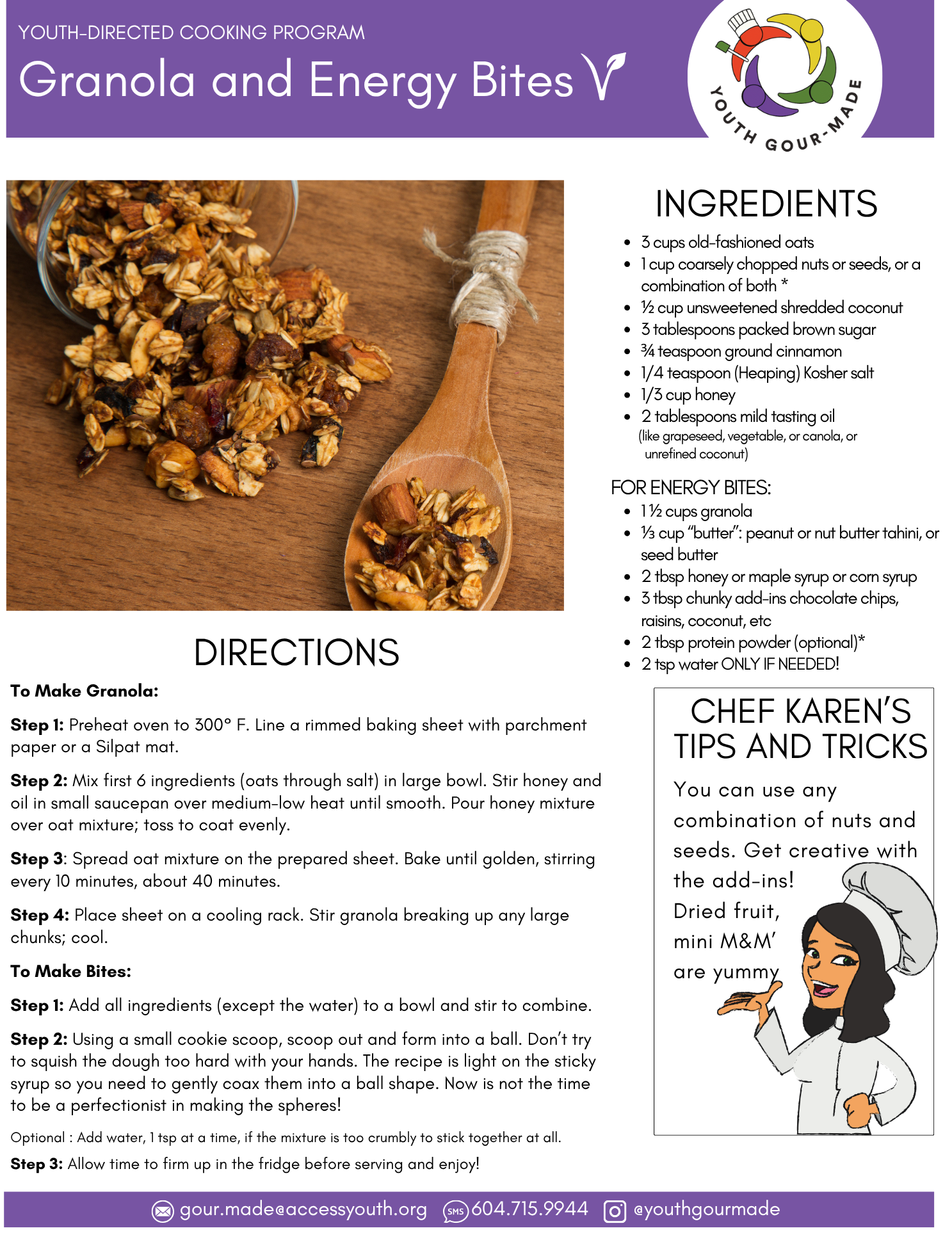 Granola and Energy Bites